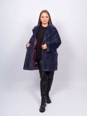 DM-Катя Пальто женское фиолетовый Dolche Moda