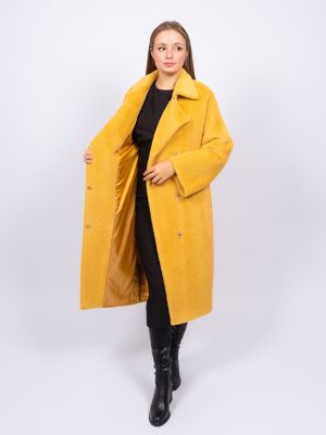 DM-НАПОЛИ Пальто женское горчичный Dolche Moda