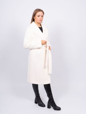 DM-АНИТА Пальто женское белый Dolche Moda