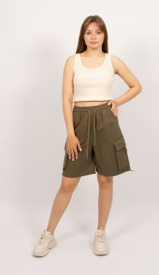 8359 Шорты женские зеленый MODA