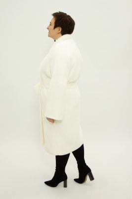 DM-НАПОЛИ Пальто женское белый Dolche Moda