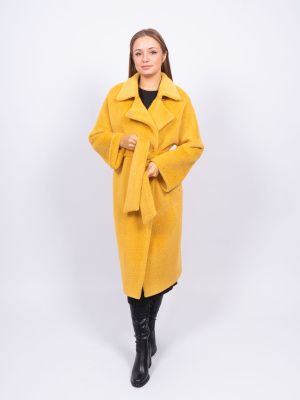 DM-НАПОЛИ Пальто женское горчичный Dolche Moda